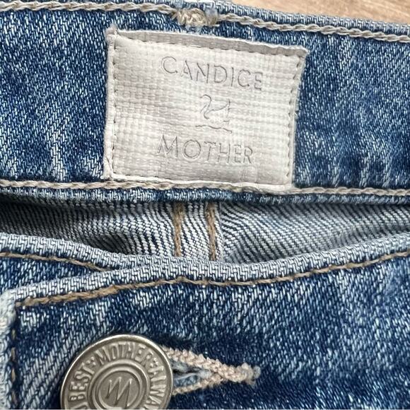 MOTHER Candice The Stunner Hijacking The Runway Distressed Jeans Light Wash 27 - Picture 8 of 10